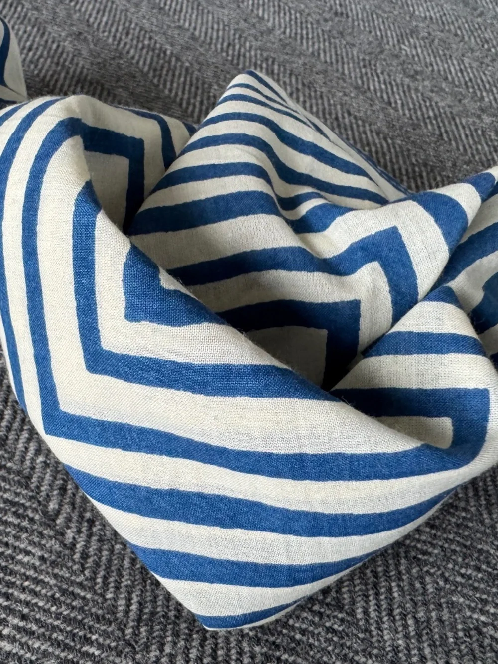 NWOT, HEMLOCK BANDANA/SCARF IN CUTE SKY BLUE STRIPE